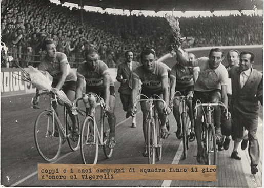 1947 Coppi e la Bianchi al Vigorelli